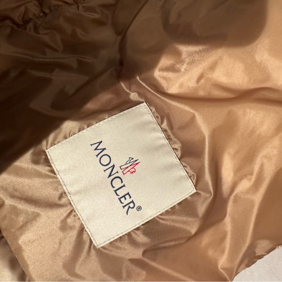 Moncler Pink Quilted Leather Down Jacket Size 0, Like New - Picture 6 of 11